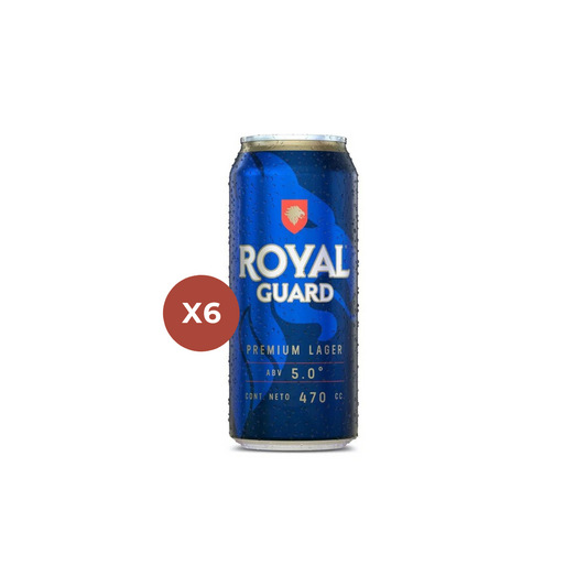 Six Pack Royal Guard Premium Lager 470Cc