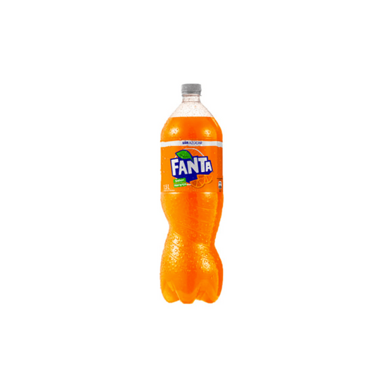 Fanta Naranja Sin Azucar 1,5L