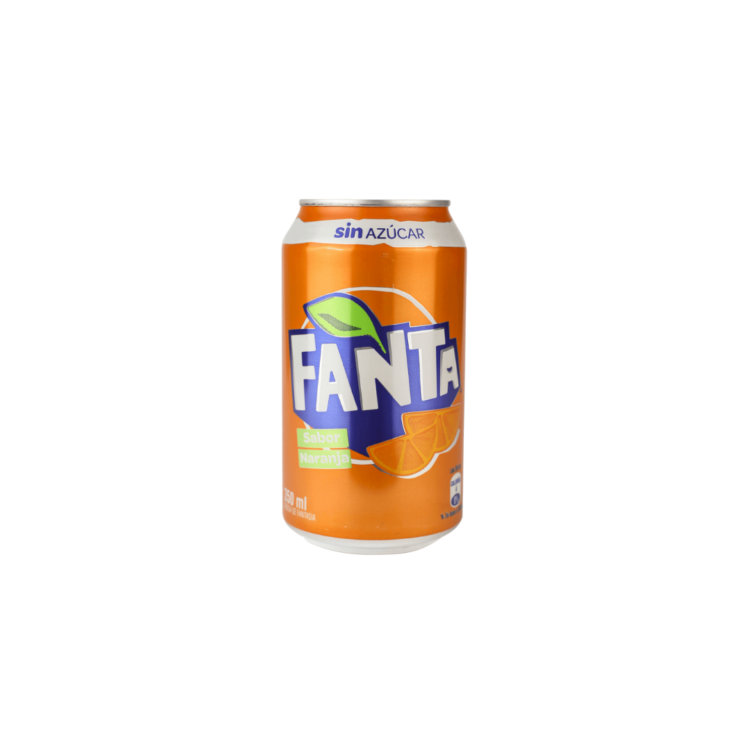 Fanta Naranja Sin Azucar 350Cc