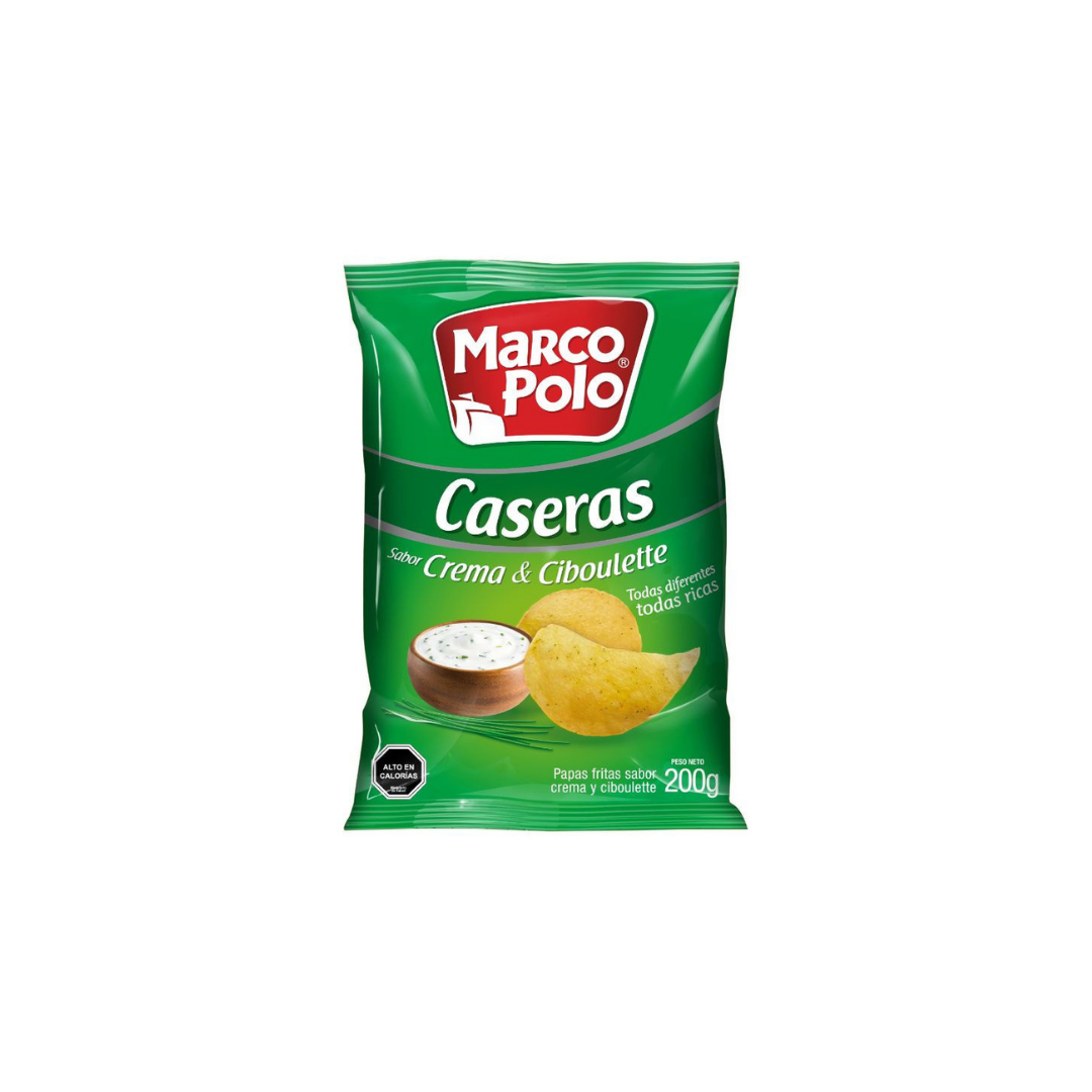 Papas Caseras Crema Y Ciboulette Marco Polo 200G