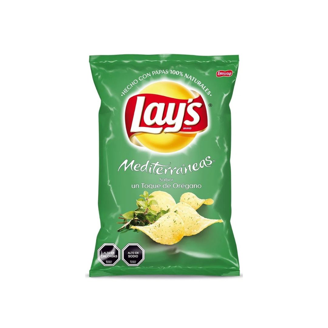 Papas Fritas Lays Oregano 230 Gramos