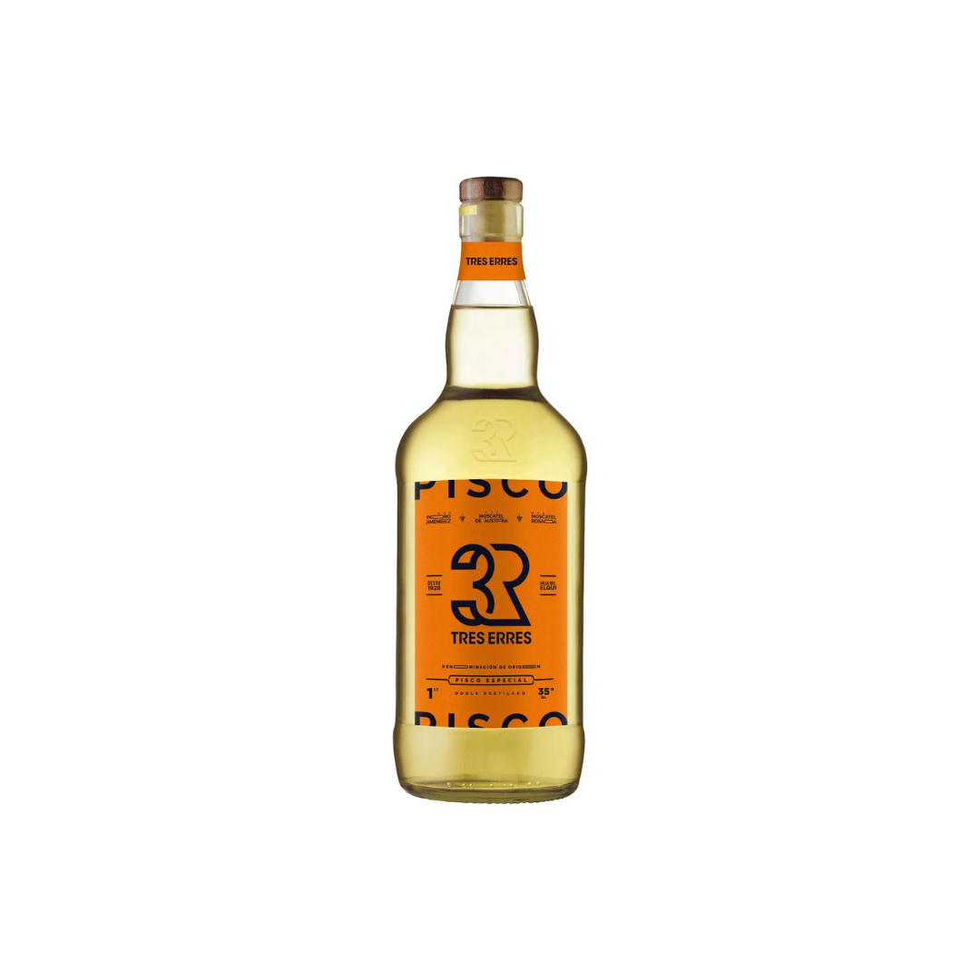 Pisco Especial Tres Erres Doble Destilado 700 Cc